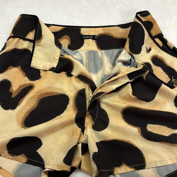 Cloude Leopard Print Lightweight Shorts XS - Picture 6 of 6